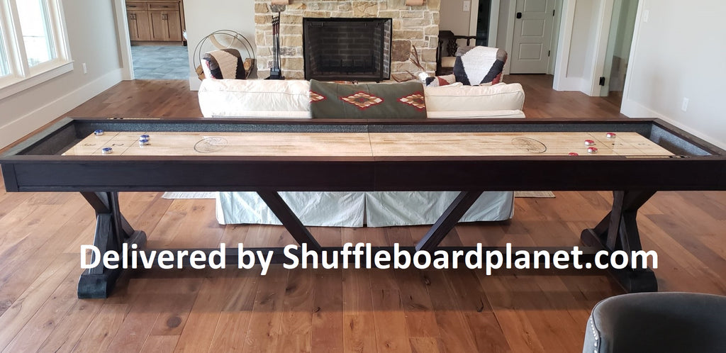 Shuffleboard Tables with 2 Piece Playfield Upgrade