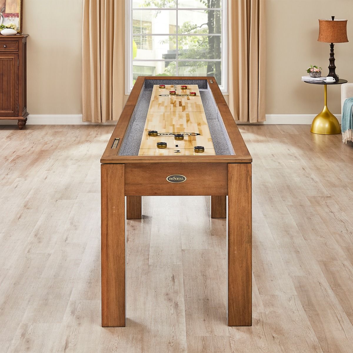 Imperial Penelope 12' Shuffleboard Table in Acacia