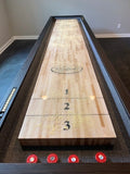 Playcraft Brazos River 16' Pro-Style Shuffleboard Table in Weathered Black 20" Commercial Grade Wide Playfield