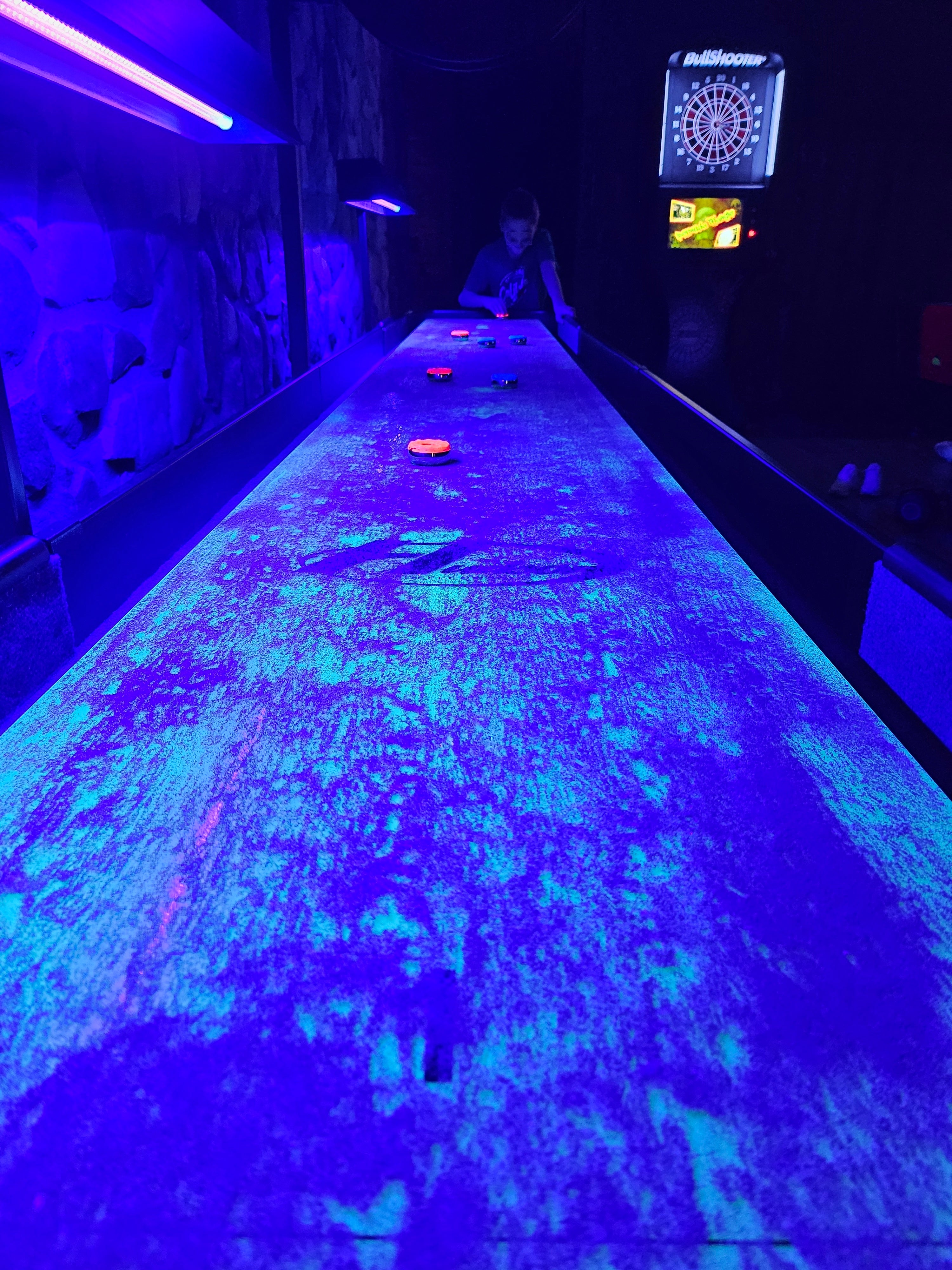 Grand Hudson Deluxe Shuffleboard Table 9'-22' with Custom Stain Options