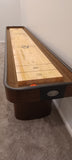 Venture Challenger Sport 12' Shuffleboard Table in Figured Mahogany Stain with Professional White Glove Delivery and Installation