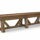 Brunswick Billiards Botanic 12' Shuffleboard Table in Rustic Dark Brown
