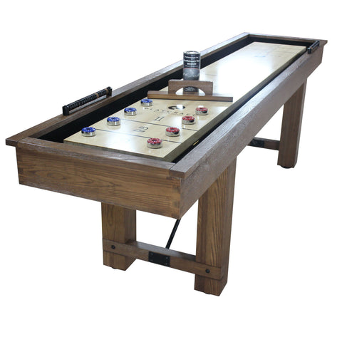 Playcraft 9' Montauk Shuffleboard Table in Pecan