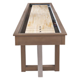 American Heritage Billiards Abbey 12' Shuffleboard Table in Antique Grey