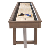 American Heritage Billiards Abbey 12' Shuffleboard Table in Antique Grey
