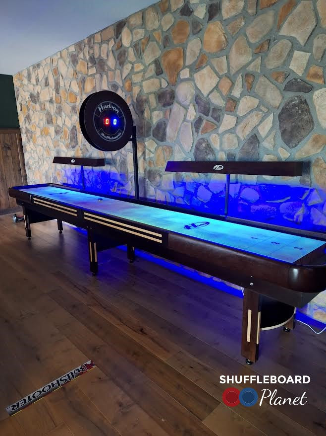 Grand Hudson Deluxe Shuffleboard Table 9'-22' with Custom Stain Options