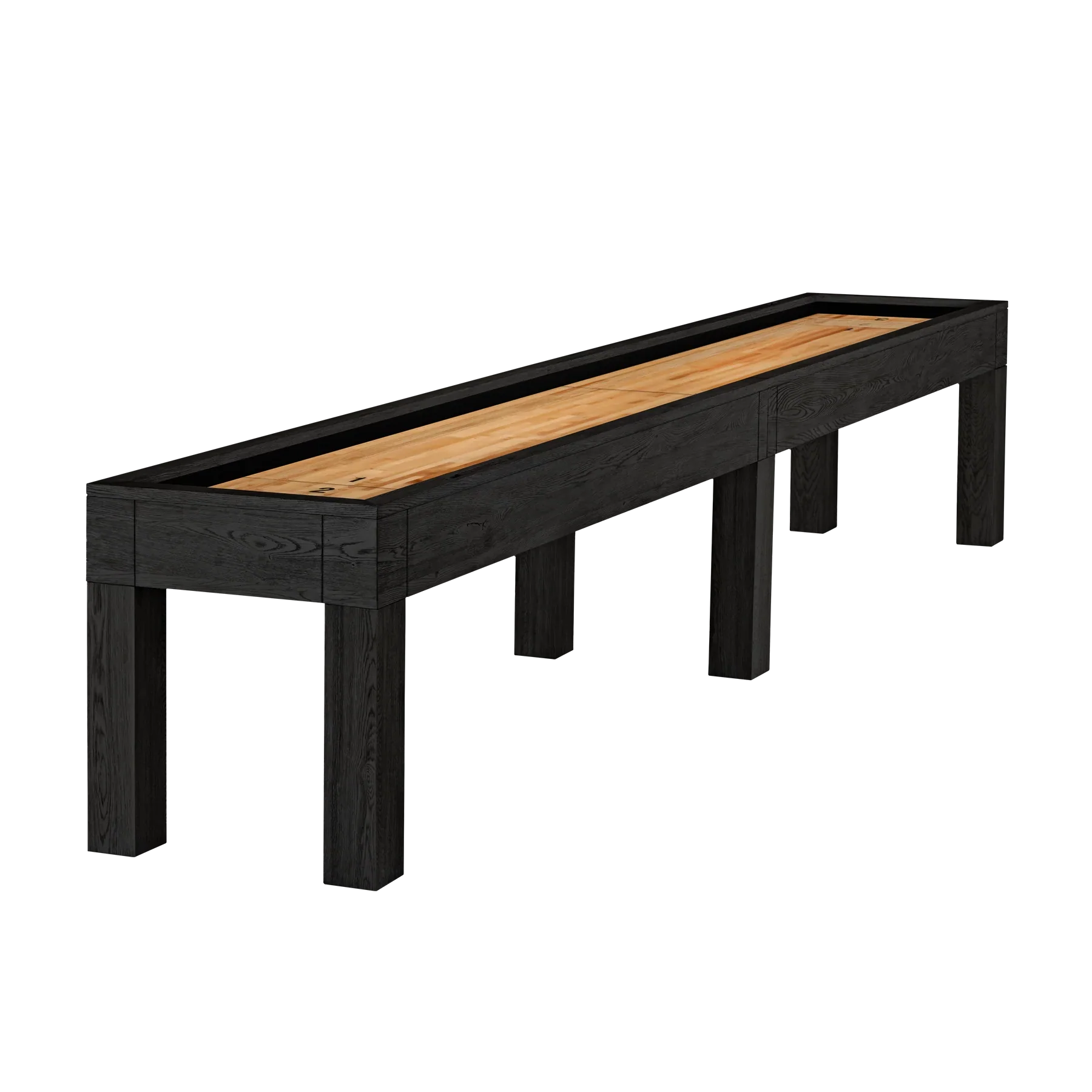 American Heritage Billiards Alta 12' Shuffleboard Table in Black Ash