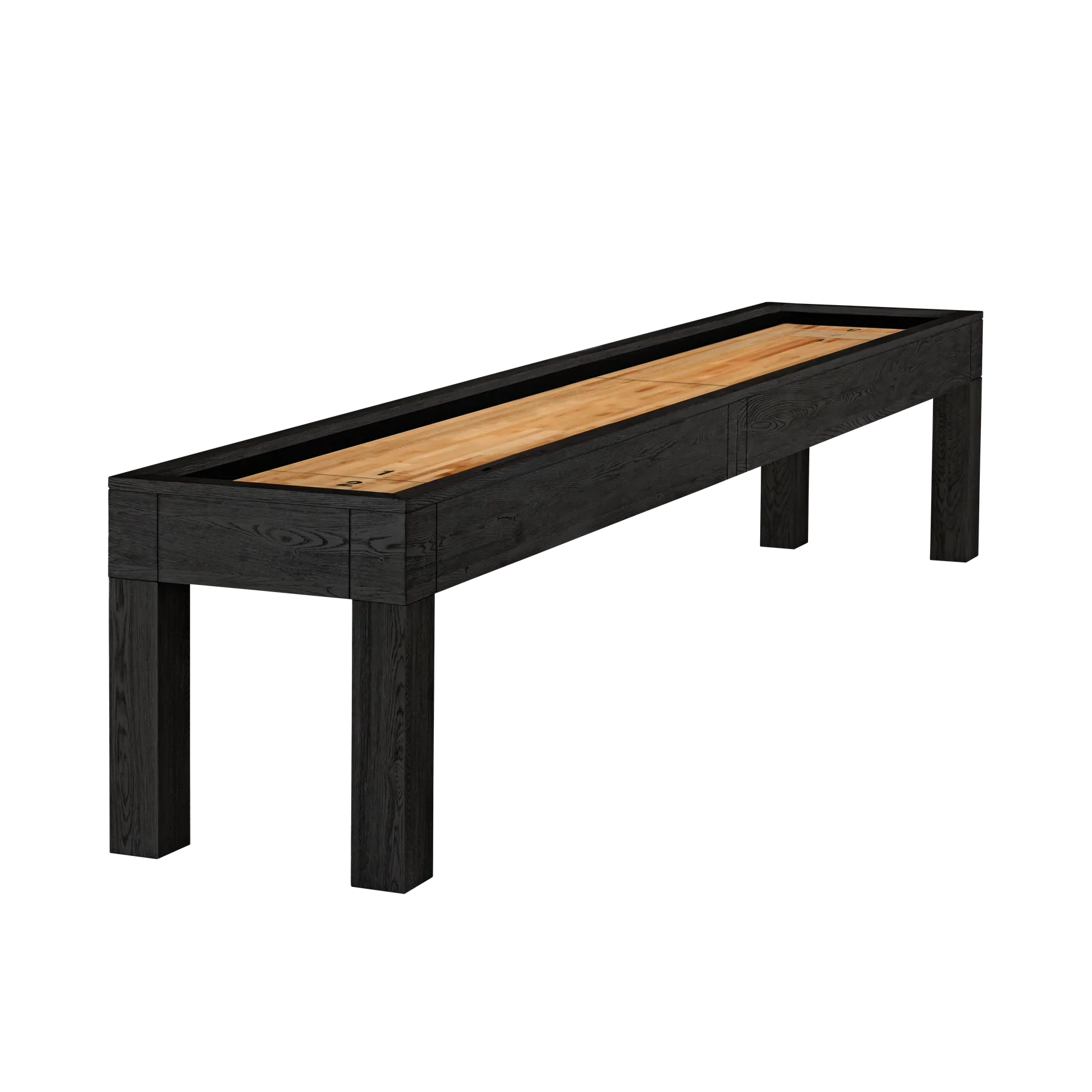 American Heritage Billiards Alta 9' Shuffleboard Table in Black Ash