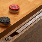 Brunswick Billiards Botanic 12' Shuffleboard Table in Rustic Dark Brown