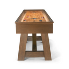 Brunswick Billiards Botanic 12' Shuffleboard Table in Rustic Dark Brown