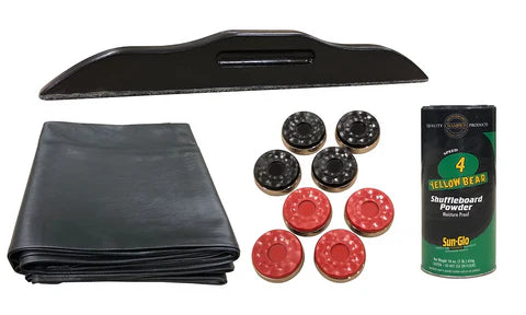 American Heritage Billiards Alta 12' Shuffleboard Table in Black Ash