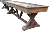 Playcraft Brazos River 16' Pro-Style Shuffleboard Table in Weathered Barn