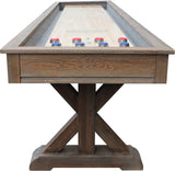 Playcraft Brazos River 16' Pro-Style Shuffleboard Table in Weathered Barn