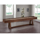 HB Home Aiden 12'  Shuffleboard Table in Coffee