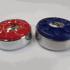 Playcraft 2 1/8” Deluxe Shuffleboard Weight - Set, 4 Red & 4 Blue