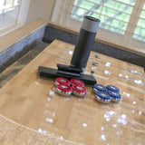 American Heritage Billiards Abbey 12' Shuffleboard Table in Antique Grey