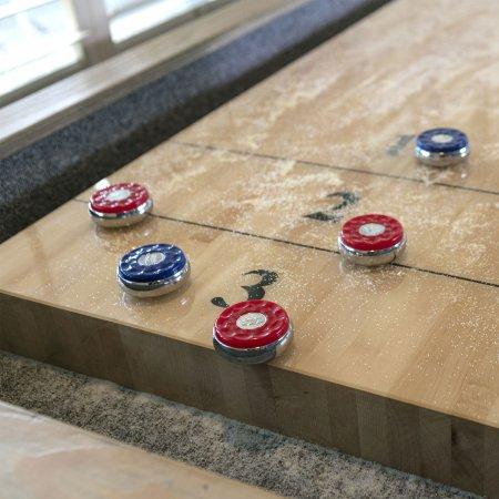 American Heritage Billiards Abbey 12' Shuffleboard Table in Antique Grey