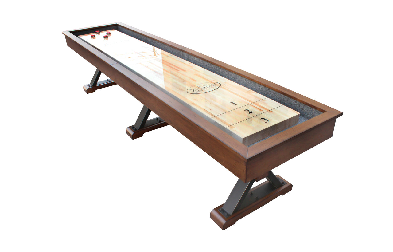Retro Playcraft 14' Santa Fe Pro-Style Shuffleboard Table in Cocoa Bean