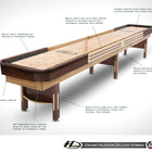 Custom Hudson 9'-22' Deluxe Hybrid Shuffleboard Table