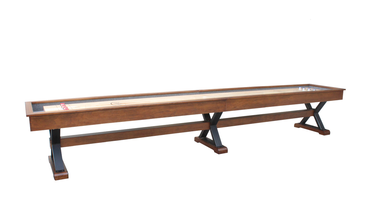 Retro Playcraft 14' Santa Fe Pro-Style Shuffleboard Table in Cocoa Bean