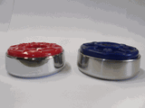 Playcraft 2 1/8” Deluxe Shuffleboard Weight - Set, 4 Red & 4 Blue