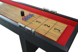 Modern Carmelli Avenger 9' Recreational Shuffleboard Table in Black