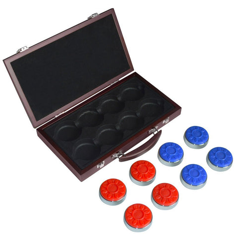 Carmelli Shuffleboard Pro-Series Puck Set in Wooden Box