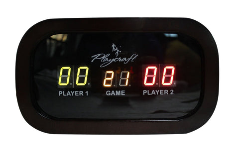 Playcraft 11" Hard Wood Elec. Shuffleboard Scorers in Black, Cherry, Espresso and Honey