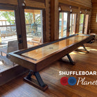 Playcraft 16' Santa Fe Pro-Style Shuffleboard Table in Cocoa Bean