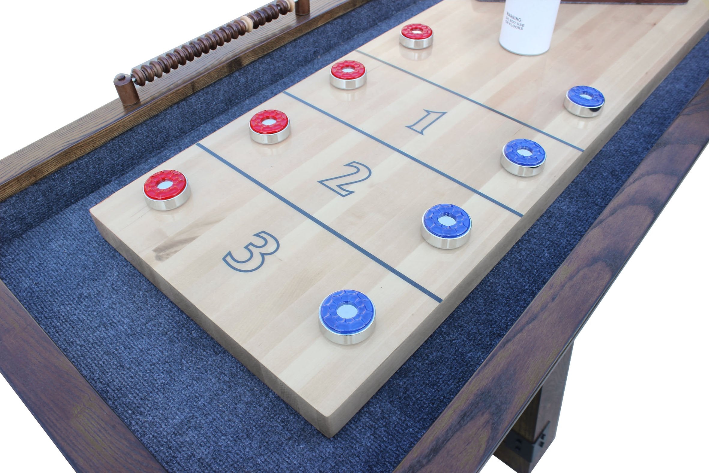 Carmelli Cheyenne 12' Shuffleboard Table in Rustic Oak Finish