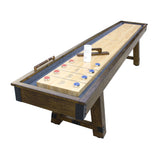 Carmelli Cheyenne 12' Shuffleboard Table in Rustic Oak Finish