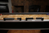 Modern Black Atomic 9' Platinum Shuffleboard Table