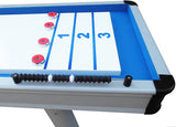 Modern Playcraft Extera 12' Outdoor Shuffleboard Table in Silver