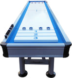 Modern Playcraft Extera 12' Outdoor Shuffleboard Table in Silver