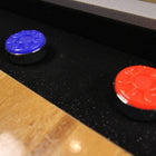 Modern Black Atomic 9' Platinum Shuffleboard Table Pucks