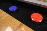 Modern Black Atomic 9' Platinum Shuffleboard Table Pucks