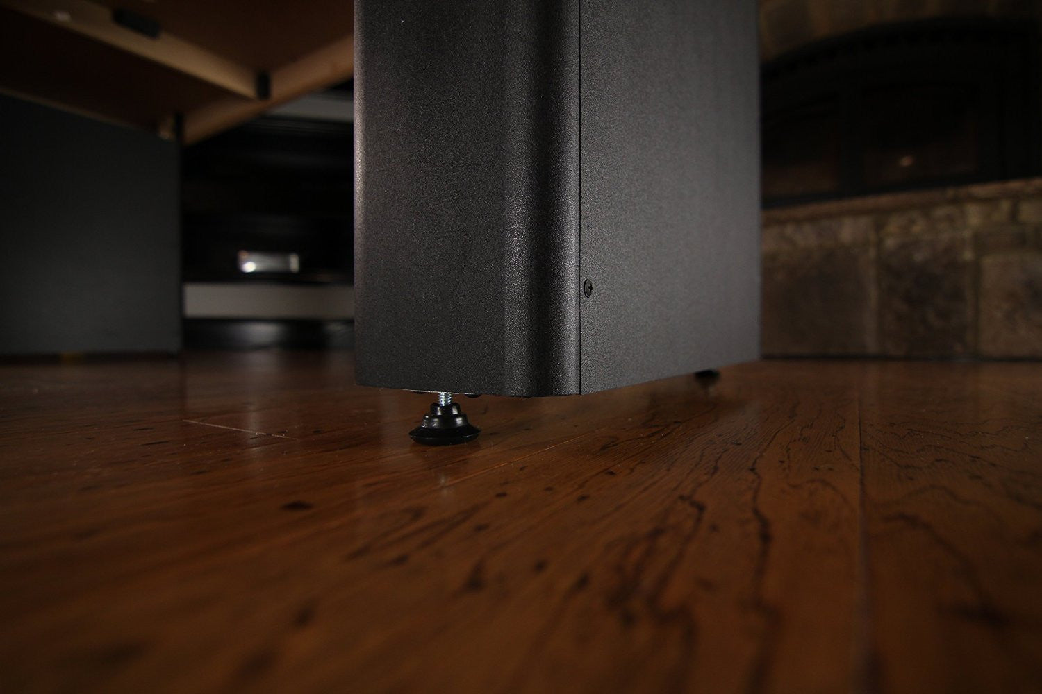Modern Black Atomic 9' Platinum Shuffleboard Table Legs