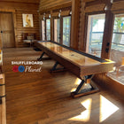 Playcraft 12' Santa Fe Pro-Style Shuffleboard Table in Cocoa Bean