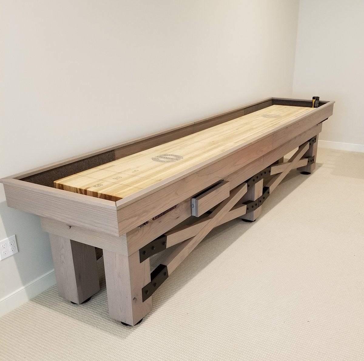 Custom Retro Champion Rustic 12' Shuffleboard Table
