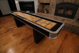 Modern Black Atomic 9' Platinum Shuffleboard Table