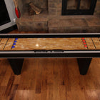 Modern Black Atomic 9' Platinum Shuffleboard Table