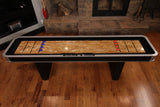 Modern Black Atomic 9' Platinum Shuffleboard Table