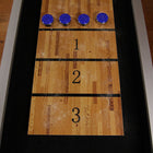Modern Black Atomic 9' Platinum Shuffleboard Table