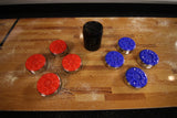 Modern Black Atomic 9' Platinum Shuffleboard Table Pucks