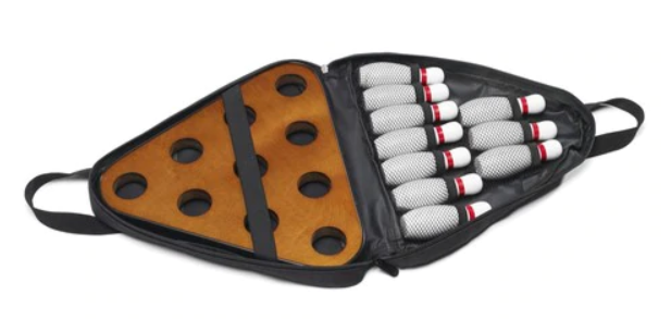 Carrying case for Playcraft Bowling Pins Kit for Shuffleboard Table