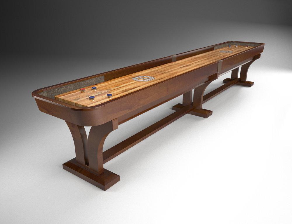 Custom Champion Venetian 12' Shuffleboard Table