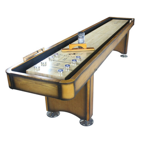 Playcraft Georgetown 12' Shuffleboard Table in Honey Oak