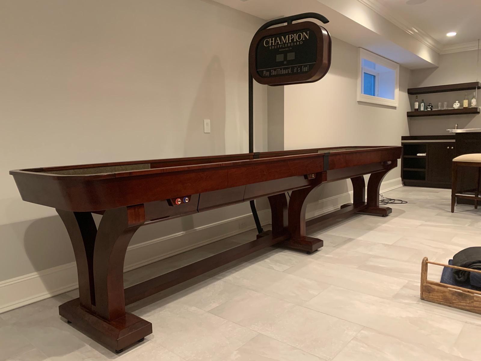 Champion Shuffleboard Installation
