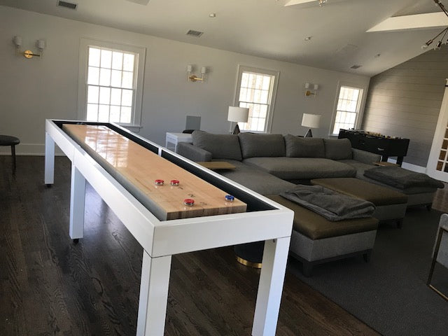 White Shuffleboard Table