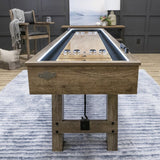 American Legend Brookdale 9' LED Shuffleboard Table with Bowling